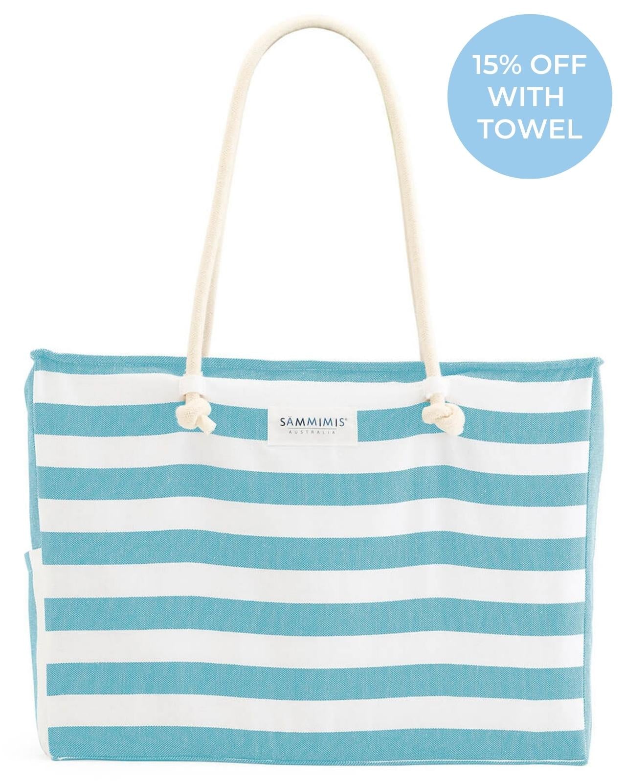 Aqua beach bag hot sale