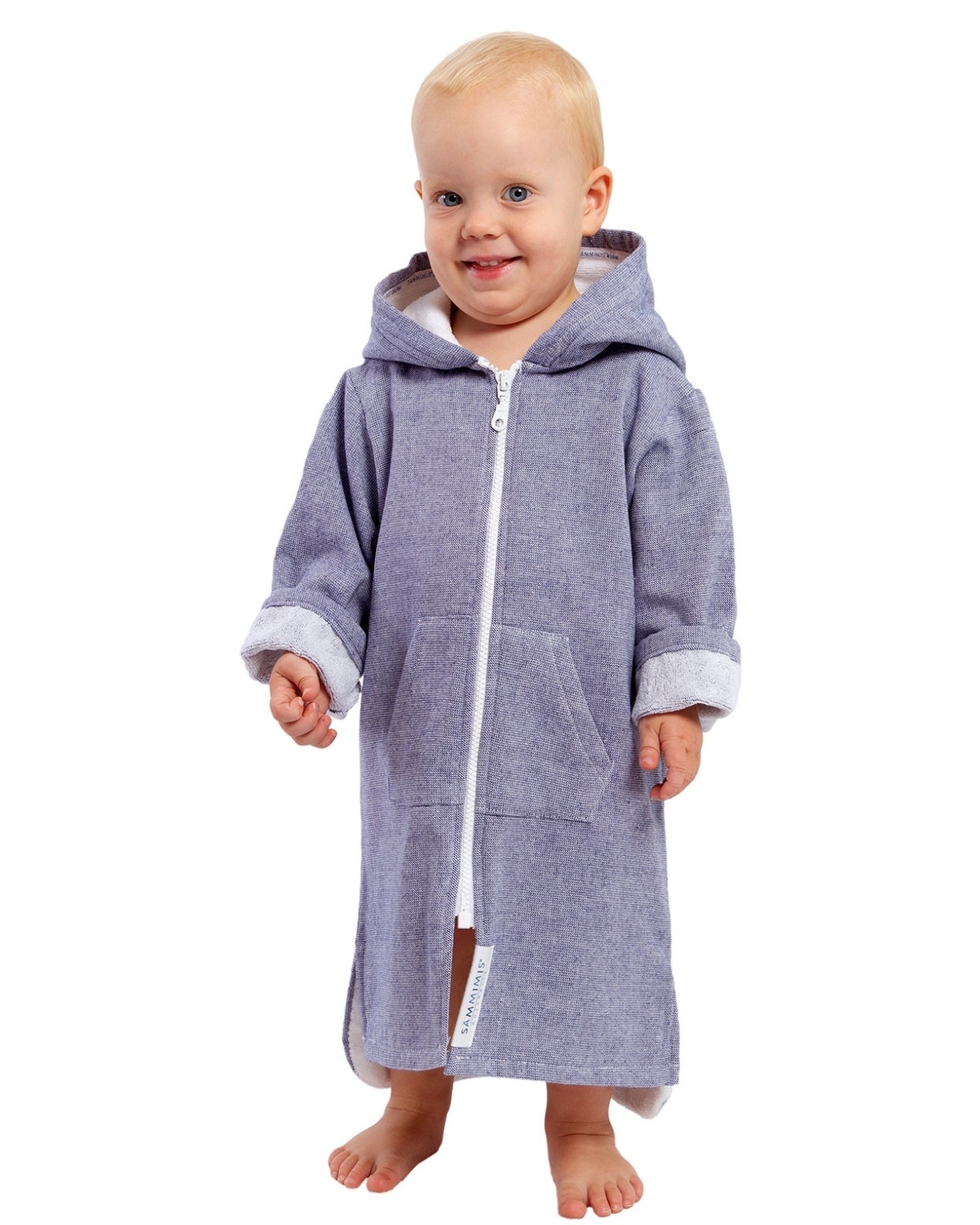 MENORCA Baby Terry Hooded Towel Navy